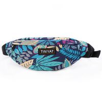 Men's Fashion Solid Color Polyester Dragon Dance Cloth Waterproof Waist Bags sku image 17