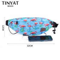 Men's Fashion Solid Color Polyester Dragon Dance Cloth Waterproof Waist Bags sku image 9