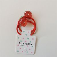 Cute Fruit Strawberry Plastic Cloth Hair Clip Hair Tie sku image 9