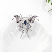 Fashion Butterfly Alloy Plating Inlay Artificial Rhinestones Women's Brooches 1 Piece main image 5