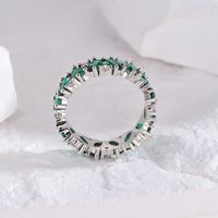 1 Piece Luxurious Round Copper Plating Inlay Zircon Rings main image 7