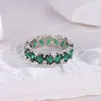 1 Piece Luxurious Round Copper Plating Inlay Zircon Rings main image 4
