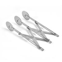 Fashion Solid Color Stainless Steel Pizza Cutter 1 Set sku image 1