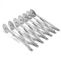 Fashion Solid Color Stainless Steel Pizza Cutter 1 Set main image 2