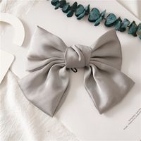 Preppy Style Bow Knot Cloth Hair Clip 1 Piece sku image 4