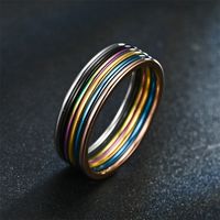 European And American Ornament Glossy Plain Circle Knuckle Ring Ultra-fine 1mm Arc Glossy Ring Simple And Light Luxury Simple Decoration main image 5