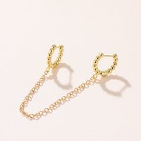 1 Piece Hip-hop Chain Alloy Plating Women's Drop Earrings sku image 5