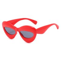 Vintage Style Lips Ac Special-shaped Mirror Full Frame Women's Sunglasses sku image 3