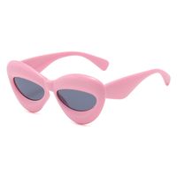 Vintage Style Lips Ac Special-shaped Mirror Full Frame Women's Sunglasses sku image 8