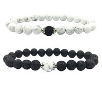 1 Piece Fashion Round Crystal Volcanic Rock Beaded Unisex Bracelets main image 2