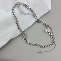 1 Piece Fashion Butterfly Alloy Inlay Rhinestones Women's Necklace main image 5