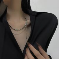 1 Piece Fashion Water Droplets Butterfly Alloy Inlay Artificial Pearls Women's Necklace main image 4