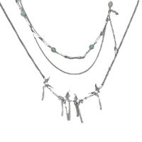 1 Stück Mode Wassertropfen Schmetterling Legierung Inlay Künstliche Perlen Frau Halskette main image 3