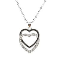 ¡venta Al Por Mayor! Collar De Amor Con Incrustaciones De Diamantes De Europa Y América, Nuevo Y Creativo Y Elegante, Con Forma De Corazón A Corazón, Colgante De Cadena De Clavícula main image 4