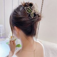 Fashion Butterfly Alloy Inlay Rhinestones Hair Claws 1 Piece main image 1