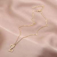 1 Piece Fashion Letter Copper Plating Inlay Zircon Pendant Necklace main image 3