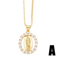 1 Piece Fashion Heart Shape Copper Inlay Zircon Pendant Necklace main image 4