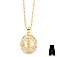 1 Piece Fashion Heart Shape Copper Inlay Zircon Pendant Necklace main image 4