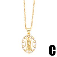 1 Piece Fashion Heart Shape Copper Inlay Zircon Pendant Necklace main image 2