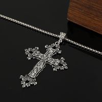 Gothic Cross Alloy Plating 14k Gold Plated Unisex Pendant Necklace main image 2