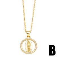 1 Piece Fashion Oval Copper Plating Inlay Zircon Pendant Necklace main image 3
