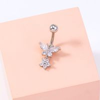 1 Piece Belly Rings Fashion Star Butterfly 304 Stainless Steel Copper Inlay Zircon main image 5