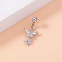 1 Piece Belly Rings Fashion Star Butterfly 304 Stainless Steel Copper Inlay Zircon main image 6