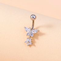 1 Piece Belly Rings Fashion Star Butterfly 304 Stainless Steel Copper Inlay Zircon main image 1