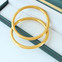 1 Piece Fashion Solid Color Titanium Steel Plating Bangle main image 6