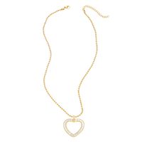 Fashion Virgin Mary Heart Shape Copper 18k Gold Plated Zircon Pendant Necklace In Bulk main image 5