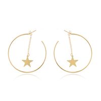 1 Pair Exaggerated Star Alloy Plating Women's Ear Studs main image 2