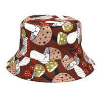 Unisex Cartoon Style Mushroom Wide Eaves Bucket Hat sku image 19