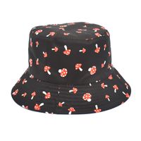 Unisex Basic Mushroom Flat Eaves Bucket Hat main image 2