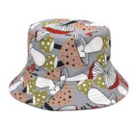 Unisex Cartoon Style Mushroom Wide Eaves Bucket Hat sku image 20