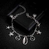 Beach Starfish Shell Alloy Plating Women's Anklet main image 3