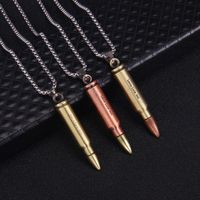 Punk Bullet Stainless Steel Alloy Plating Men'S Pendant Necklace main image 4