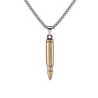 Punk Bullet Stainless Steel Alloy Plating Men'S Pendant Necklace main image 5