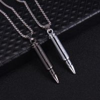 Punk Bullet Stainless Steel Alloy Plating Men'S Pendant Necklace main image 3
