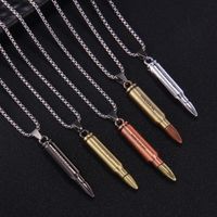 Punk Bullet Stainless Steel Alloy Plating Men'S Pendant Necklace main image 2