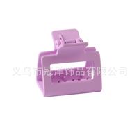 Solid Color Frosted Rectangular Ps Material Hair Clip sku image 21
