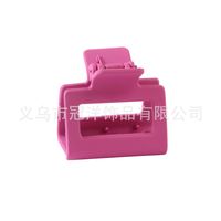 Solid Color Frosted Rectangular Ps Material Hair Clip sku image 26