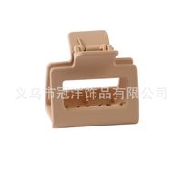 Solid Color Frosted Rectangular Ps Material Hair Clip sku image 30