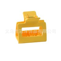 Solid Color Frosted Rectangular Ps Material Hair Clip sku image 23