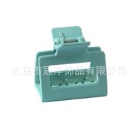 Solid Color Frosted Rectangular Ps Material Hair Clip sku image 29
