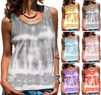 Women's T-shirt Sleeveless Tank Tops Printing Fashion Tie Dye main image 6