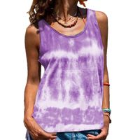 Women's T-shirt Sleeveless Tank Tops Printing Fashion Tie Dye main image 4