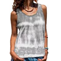 Women's T-shirt Sleeveless Tank Tops Printing Fashion Tie Dye main image 2