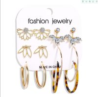 1 Set Simple Style Round Metal Plating Gold Plated Women's Drop Earrings Earrings Ear Studs sku image 56