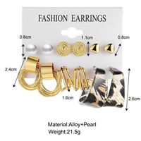 1 Set Simple Style Round Metal Plating Gold Plated Women's Drop Earrings Earrings Ear Studs main image 3