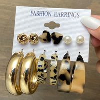1 Set Fashion Heart Shape Alloy Inlay Rhinestones Pearl Women's Drop Earrings Earrings Ear Studs sku image 24